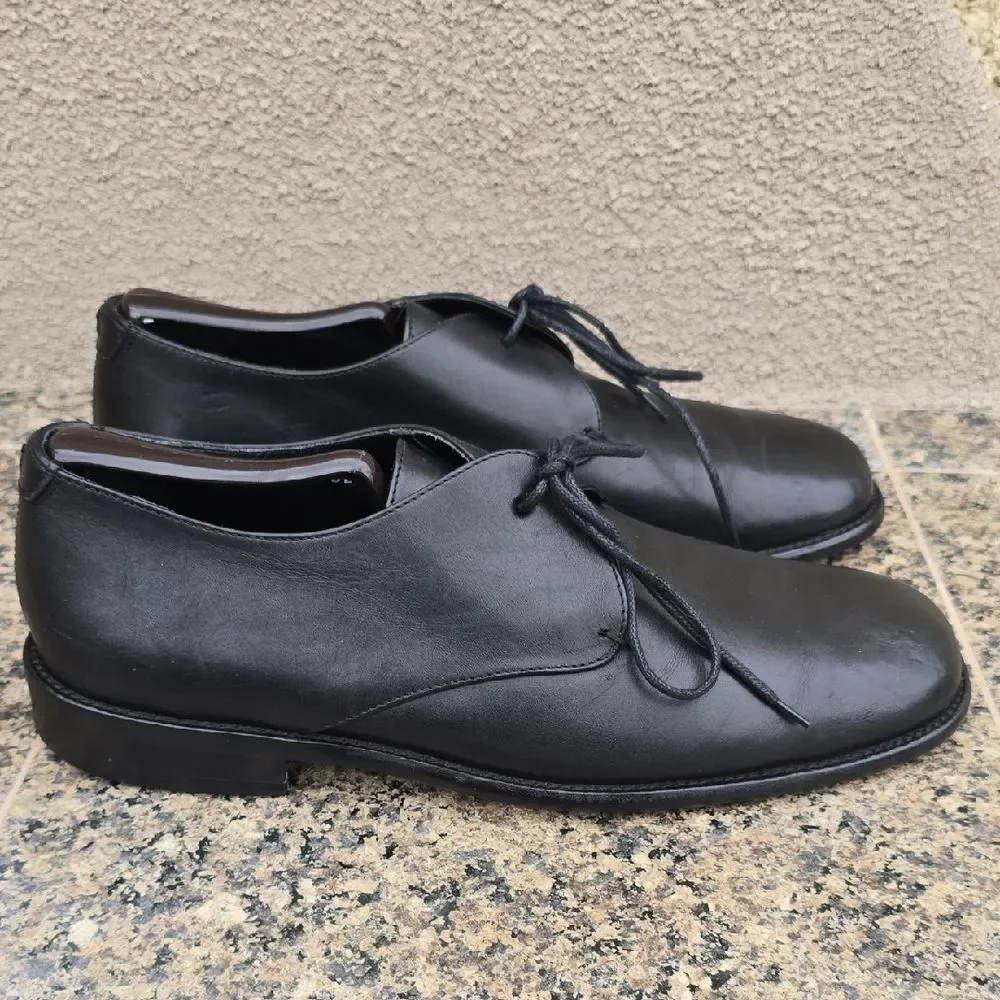 Cole Haan Black Leather Oxfords